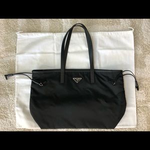 Authentic Prada Vela Side- Cinch Nylon Tote